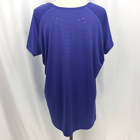 Eddie Bauer FreeVent Top Womens Size 2XL Purple Vented Lightweight V-Neck - Picture 3 of 8
